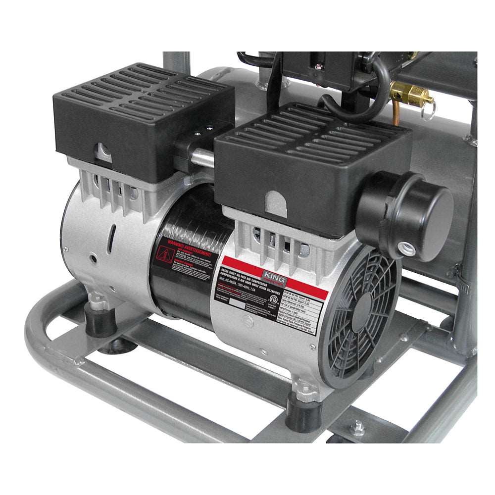 King Canada - 4.6 GALLON ULTRA QUIET OIL-FREE AIR COMPRESSOR - MODEL: KC-4620A