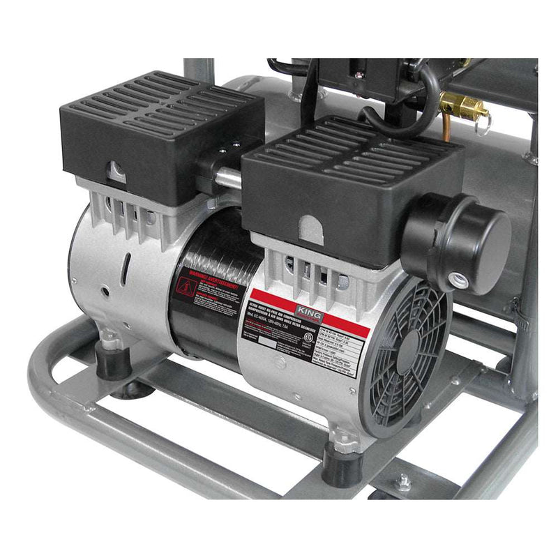 King Canada - 4.6 GALLON ULTRA QUIET OIL-FREE AIR COMPRESSOR - MODEL: KC-4620A