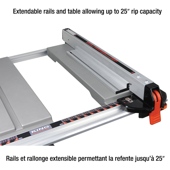 King Canada -10" JOBSITE SAW WITH FOLDING STAND - MODEL: KC-5100NS