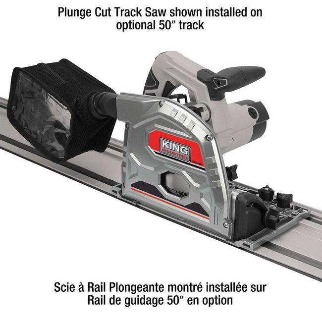 King Canada - 6-1/2'' VARIABLE SPEED PLUNGE CUT TRACK SAW - MODEL: KC-8365
