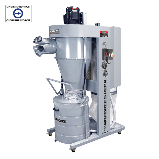 King Canada - 5 HP CYCLONE DUST COLLECTOR - MODEL: KC-8500C