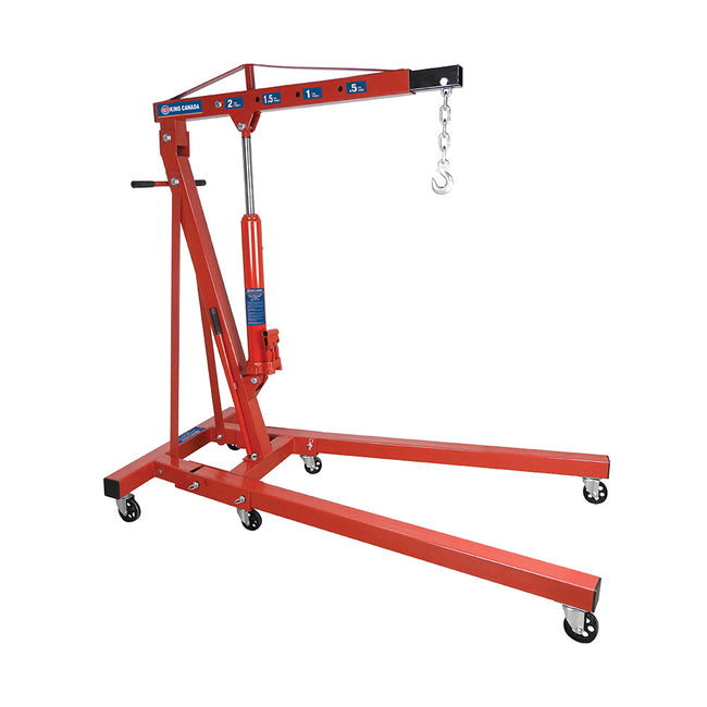 King Canada - 2 TON FOLDING SHOP CRANE - MODEL: KFC-2TC