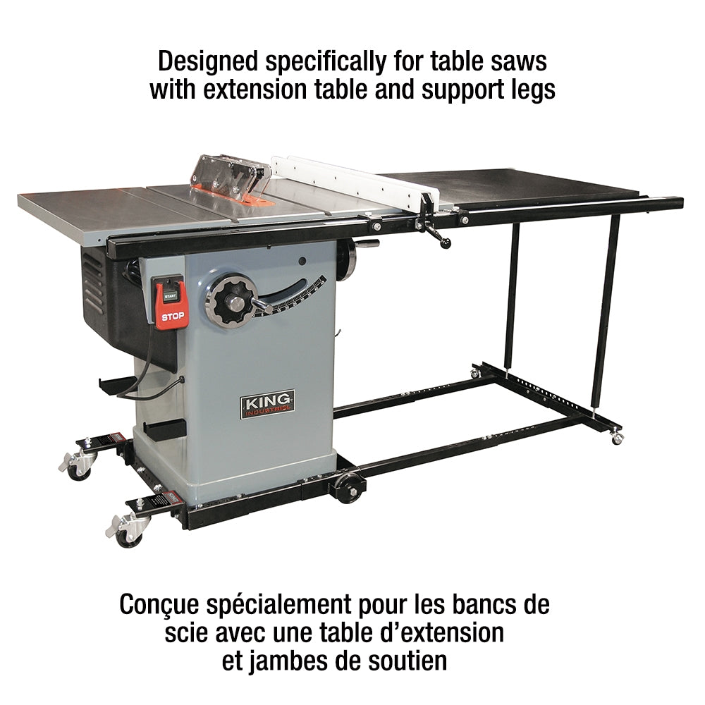 King Canada - HEAVY-DUTY UNIVERSAL MOBILE BASE FOR TABLE SAWS - MODEL: KMB-1390X