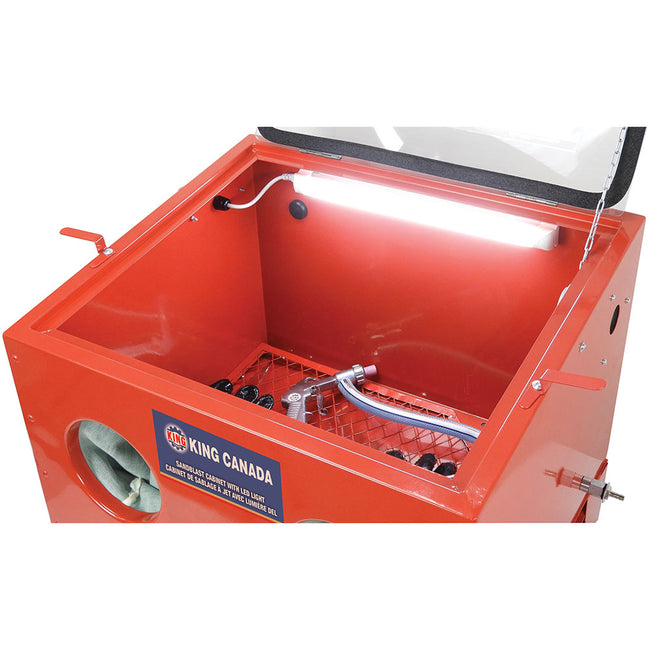 King Canada - SANDBLAST CABINET WITH LED LIGHT - MODEL: KSB-110N-LED