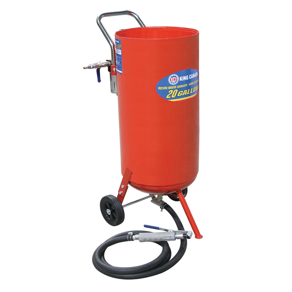 King Canada - 20 GALLON PRESSURE ABRASIVE SANDBLASTER - MODEL: KSB-20