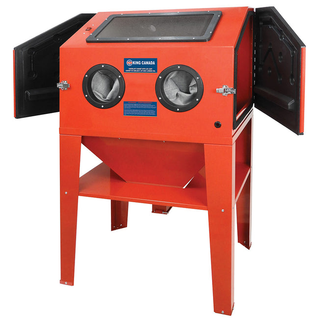 King Canada - FLOOR MODEL SANDBLAST CABINET WITH LED LIGHT - MODEL: KSB-350-LED
