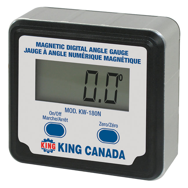 King Canada - MAGNETIC DIGITAL ANGLE GAUGE - MODEL: KW-180N