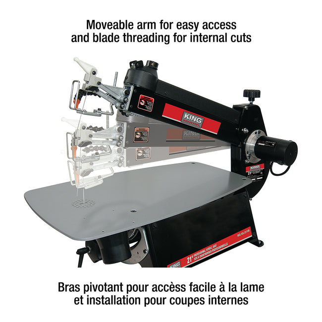 King Canada - 21'' PROFESSIONAL SCROLL SAW - MODEL: KXL-21-100