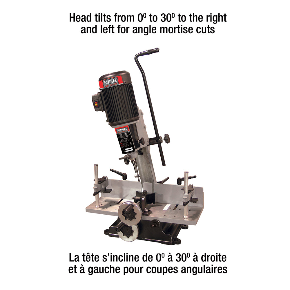 King Canada - 5/8" HOLLOW CHISEL MORTISER WITH TILTING HEAD - MODEL: MA-1050ST