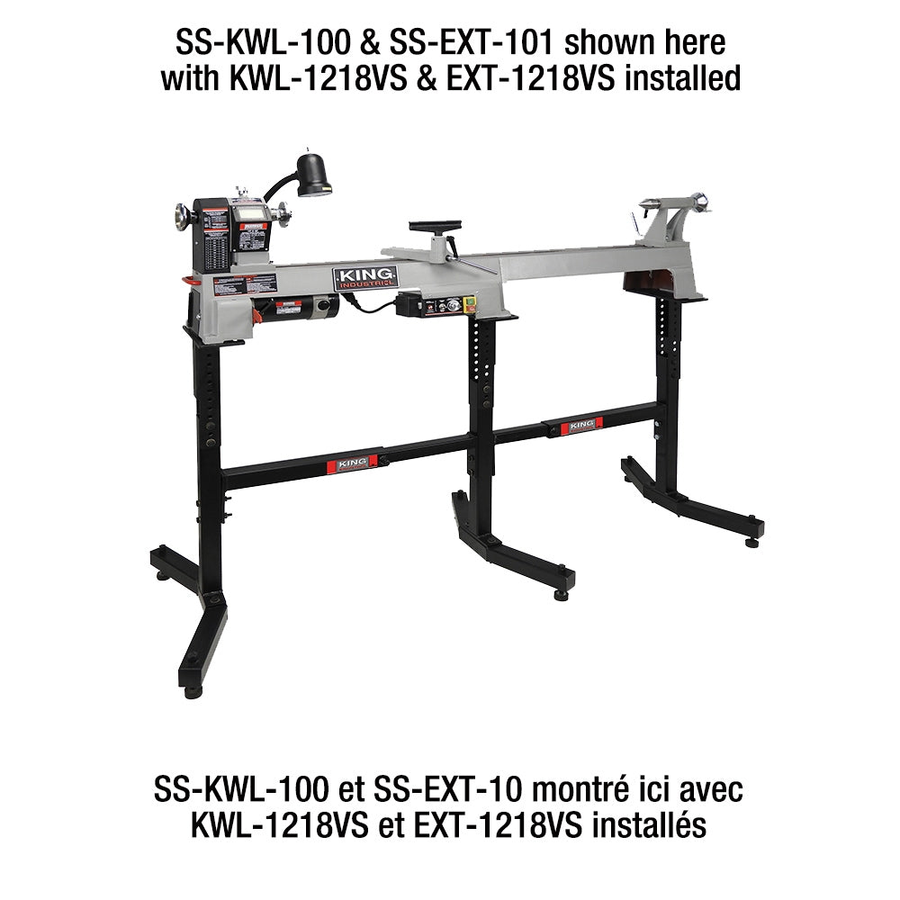 King Canada - UNIVERSAL WOOD LATHE STAND EXTENSION - MODEL: SS-EXT-101