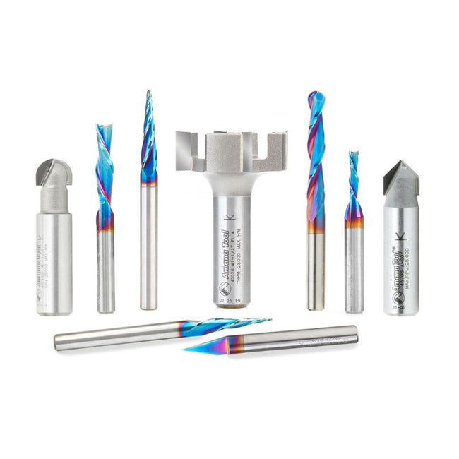 Axiom – AR Series Bit Set (9pc) w/ Spektra Coating by Amana Tool
