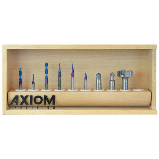 Axiom – AR Series Bit Set (9pc) w/ Spektra Coating by Amana Tool