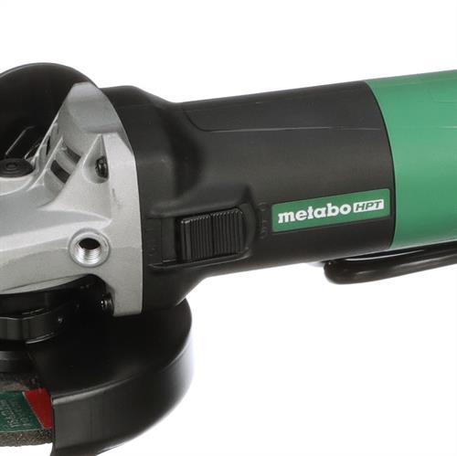 Metabo HPT - 4-1/2 Inch 6.2 Amp Slide Switch Angle Grinder Kit w/ 5 Abrasive Wheels - Model: G12SR4
