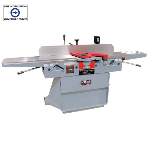 King Canada - 12" INDUSTRIAL JOINTER WITH SPIRAL CUTTERHEAD (550V-3Phase) -
