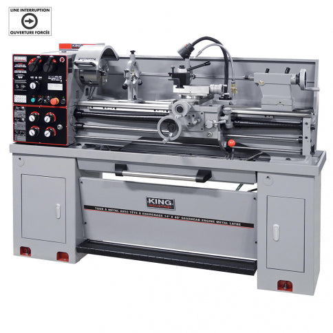 King Canada - 14" X 40" GEARHEAD METAL LATHE - MODEL: KC-1440ML-2