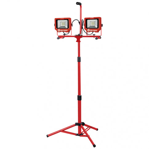 King Canada - 6000 LUMEN TWIN LED WORK LIGHT TRIPOD - MODEL: KC-3002LED-ST