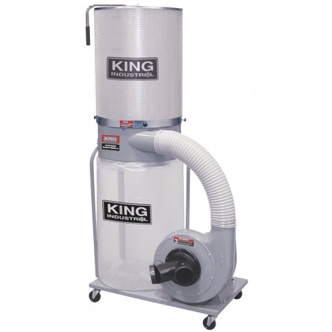 King Canada - 1200 CFM DUST COLLECTOR WITH CANISTER FILTER - MODEL: KC-3105C/KDCF-3500