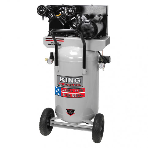 King Canada - 5.5 PEAK HP 24 GALLON AIR COMPRESSOR - MODEL: KC-3124V2 ...