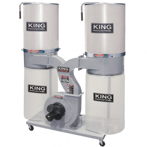 King Canada - 3 HP 2280 CFM DUST COLLECTOR WITH CANISTER FILTER - MODEL: KC-4045C/KDCF-3500
