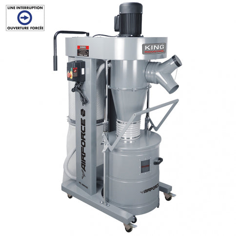 King Canada - 2HP CYCLONE DUST COLLECTOR - MODEL: KC-8200C
