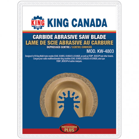 King Canada - CARBIDE ABRASIVE SAW BLADE - MODEL: KW-4803
