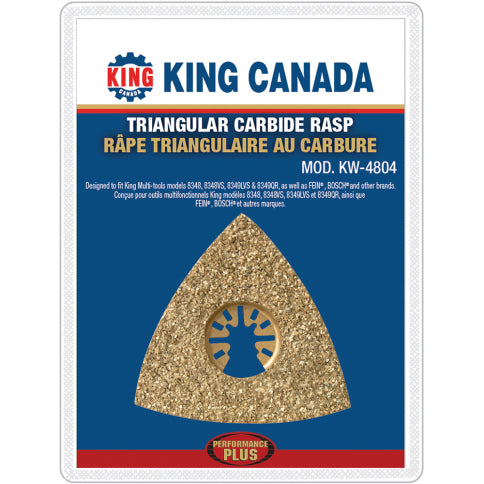 King Canada - TRIANGULAR CARBIDE RASP - MODEL: KW-4804