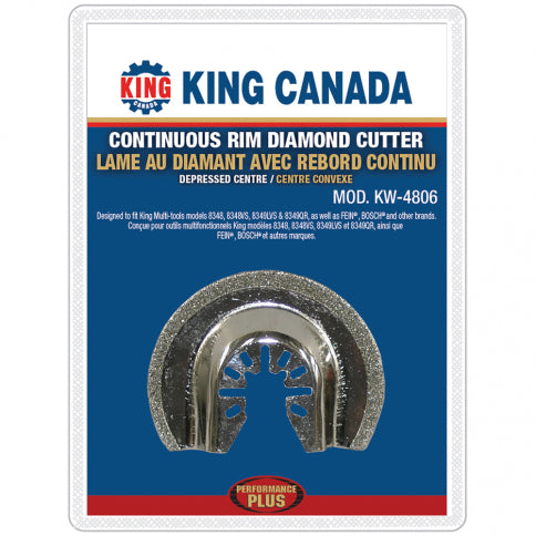 King Canada - CONTINUOUS RIM DIAMOND CUTTER - MODEL: KW-4806