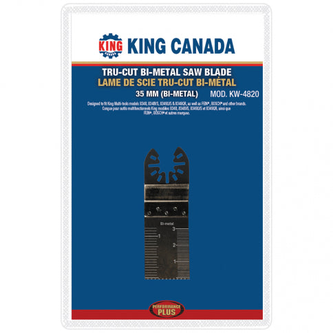 King Canada - 35MM TRU-CUT BI-METAL SAW BLADE - MODEL: KW-4820