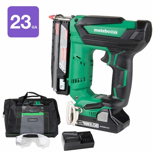 Metabo HPT - 18V 23 Gauge Cordless Pin Nailer with FREE EXTRA BATTERY - Model: NP18DSAL