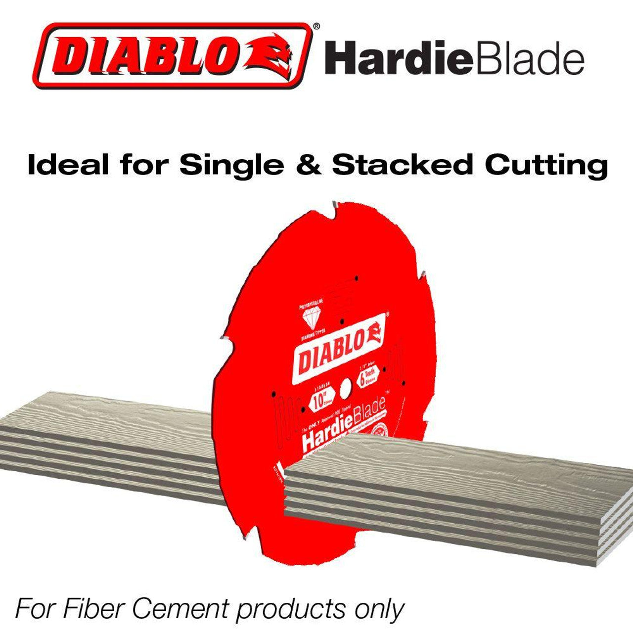 DIABLO - HARDIEBLADE - 7‑1/4 in. x 4 Tooth Fiber Cement