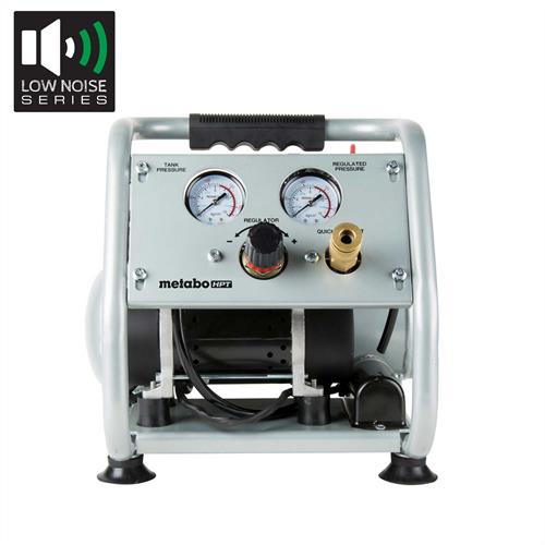 Metabo HPT - Portable 1 Gallon Oil-Free Quiet Air Compressor with FREE Air Hose - Model: EC28M