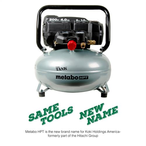 Metabo HPT - THE TANK™ 6-Gallon High Capacity Pancake Air Compressor - Model: EC914S