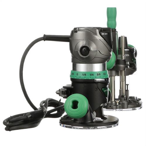 Metabo HPT - 2-1/4 Peak HP Variable Speed Fixed/Plunge Base Router Kit - Model: KM12VC