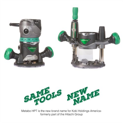 Metabo HPT - 2-1/4 Peak HP Variable Speed Fixed/Plunge Base Router Kit - Model: KM12VC
