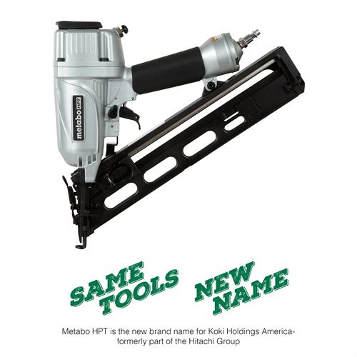 Metabo HPT - 2-1/2 Inch 15 Gauge Angled Finish Nailer with Air Duster - Model: NT65MA4