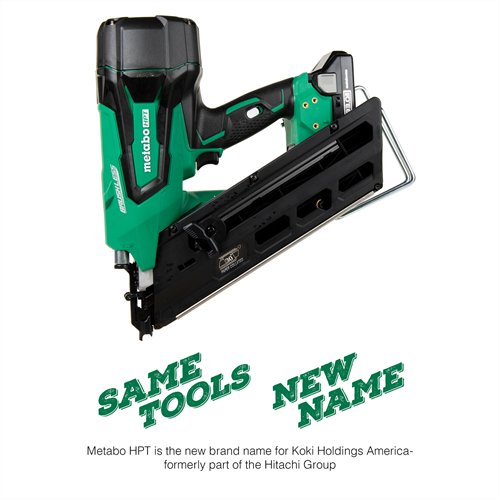 Metabo HPT - 18V 3-1/2 Inch 30° Paper Strip Framing Nailer with FREE Extra Battery - Model: NR1890DCS