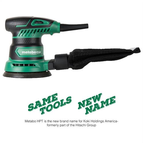Metabo HPT - 5 Inch Variable Speed Random Orbit Finishing Sander - Model: SV13YST