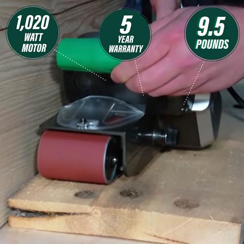 Metabo HPT - 3 Inch x 21 Inch Variable Speed Belt Sander - Model: SB8V2