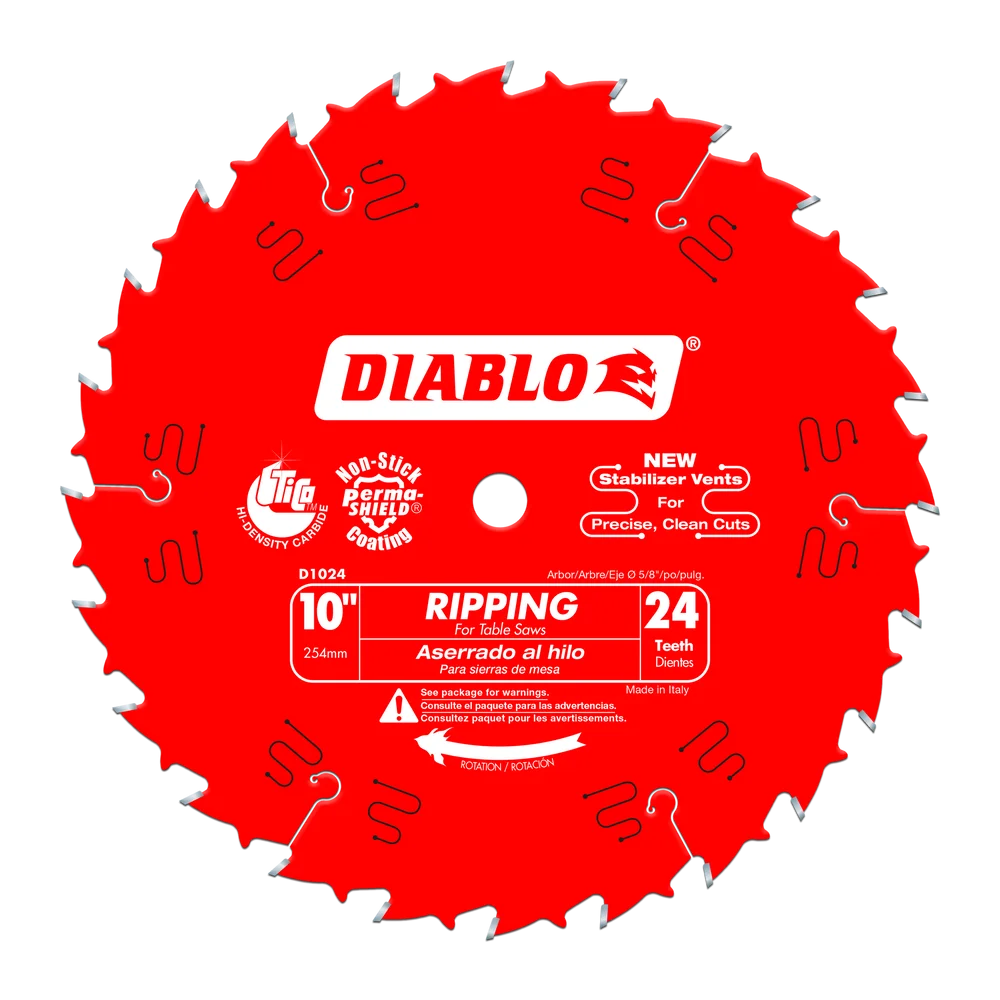 DIABLO 10 in. x 24 Tooth Ripping Saw Blade